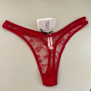NWT Henrieta Agent Provocateur red thong size 2